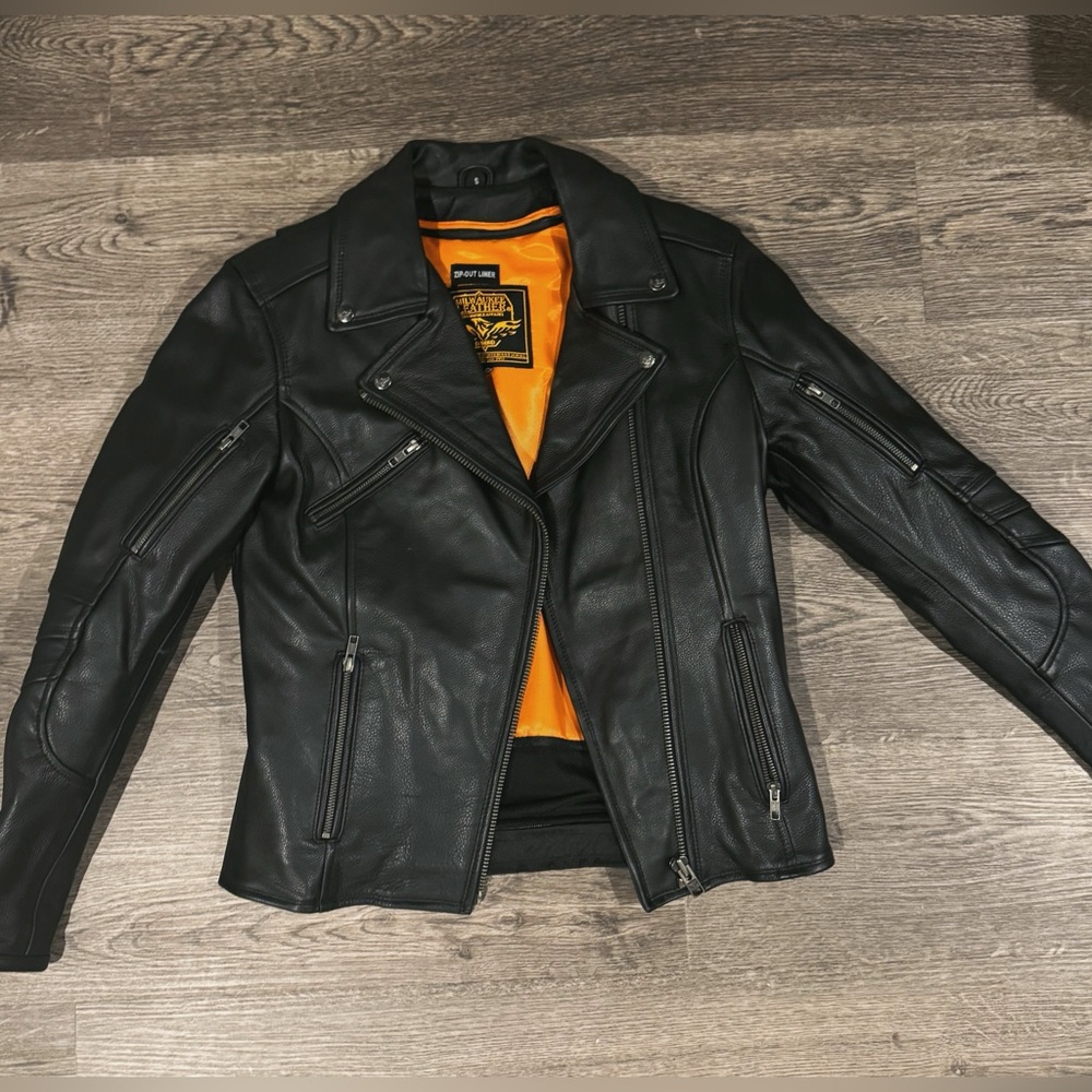 Milwaukee Leather classic motorcycle jacket made of cowhide leather